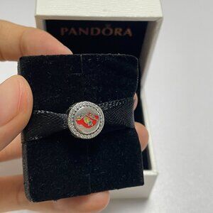 Pandora Holland Enamel Dangle Charm Pendant Travel S925 Sterling Silver